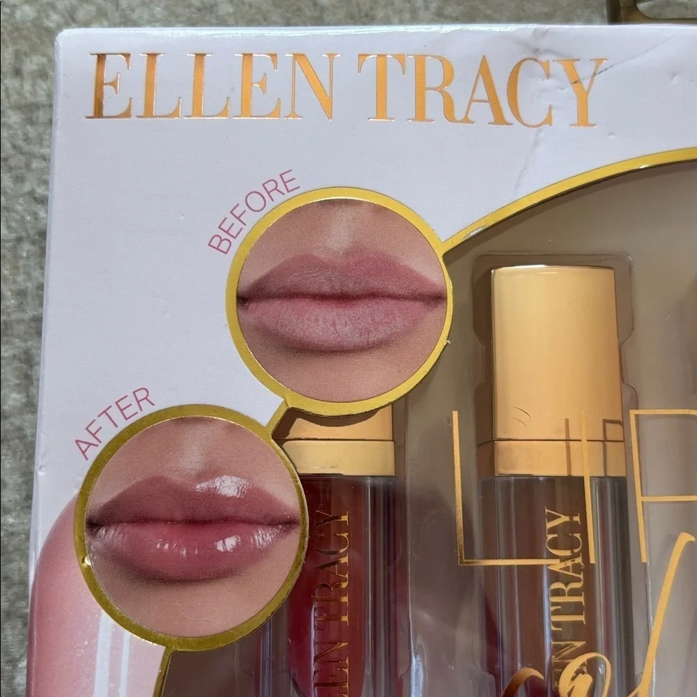 Brand New Ellen Tracy 5-Pack Lip Oil Collection Hydrating Tint Gloss Reds Pinks